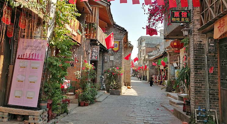 Aged street of Xingping Town