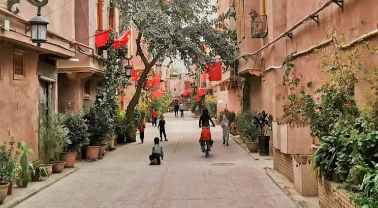 marché au Xinjiang