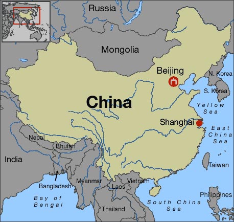 carte de localisation de  Shanghai