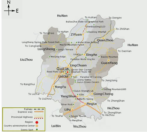 carte de Guilin