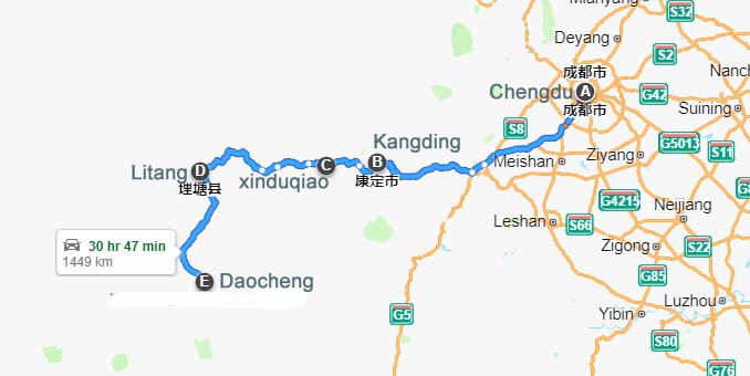 Séjour l'ouest du Sichuan et Daocheng avec le service de location de voiture en 8 jours