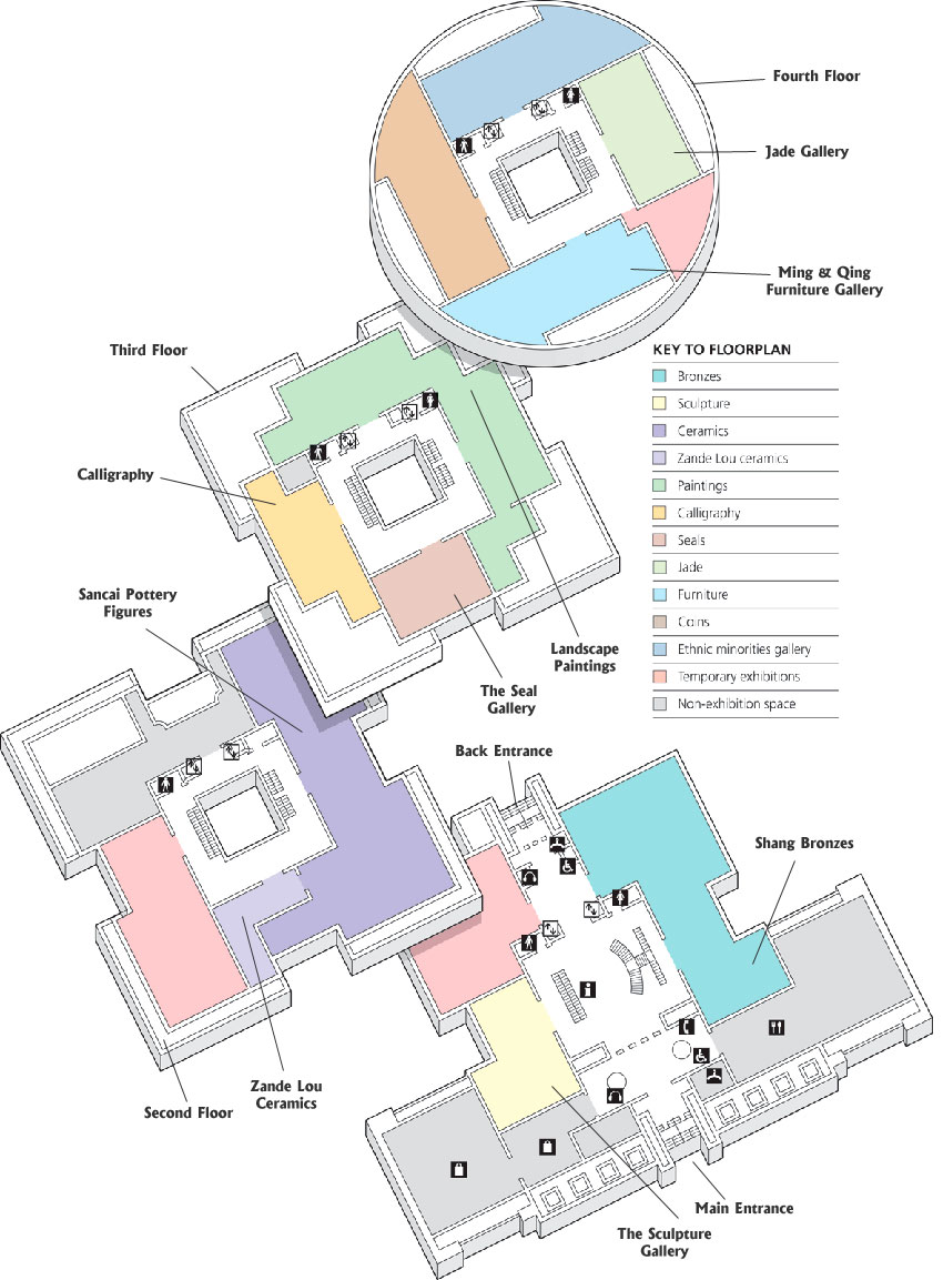 carte de musée de Shanghai