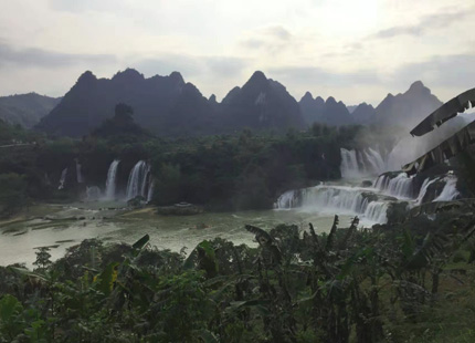 cascade de Detian à Daxin