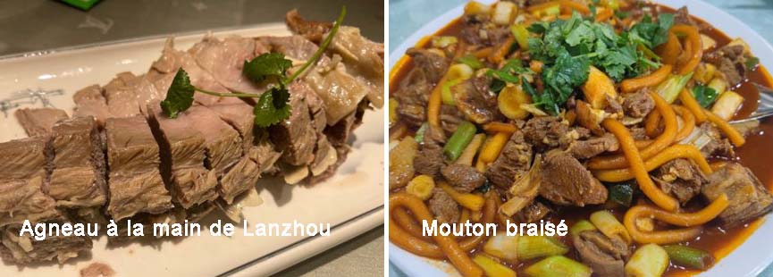 Agneau à la main de Lanzhou et Mouton braisé 