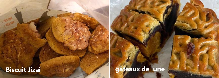 Biscuit Jizai et gâteaux de lune