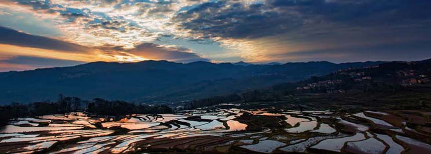 les rizières en terrasse de Yuanyang