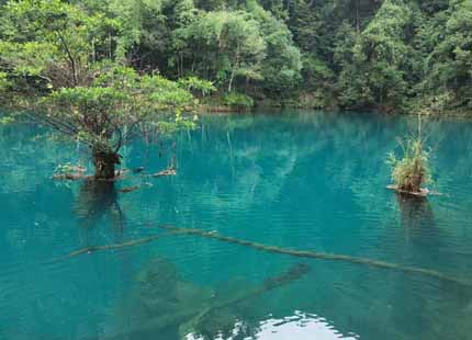 Site touristique de Libo Zhangjiang et Daxiaoqikong