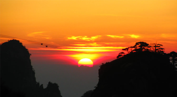 Sunset of Huangshan