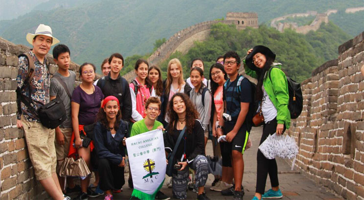 voyagurs sur la grande muraille Mutianyu