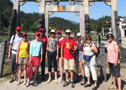 Clients on Huangshan Tour