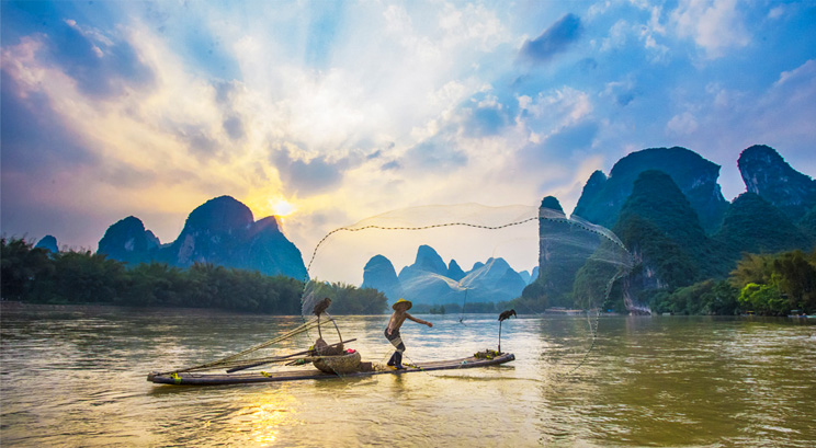 pêche à Guilin