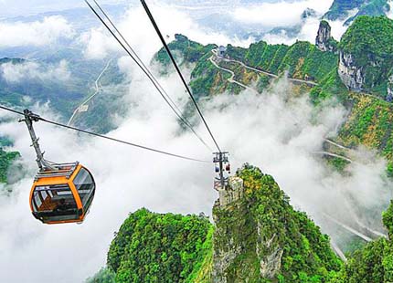 Tianmenshan cable car