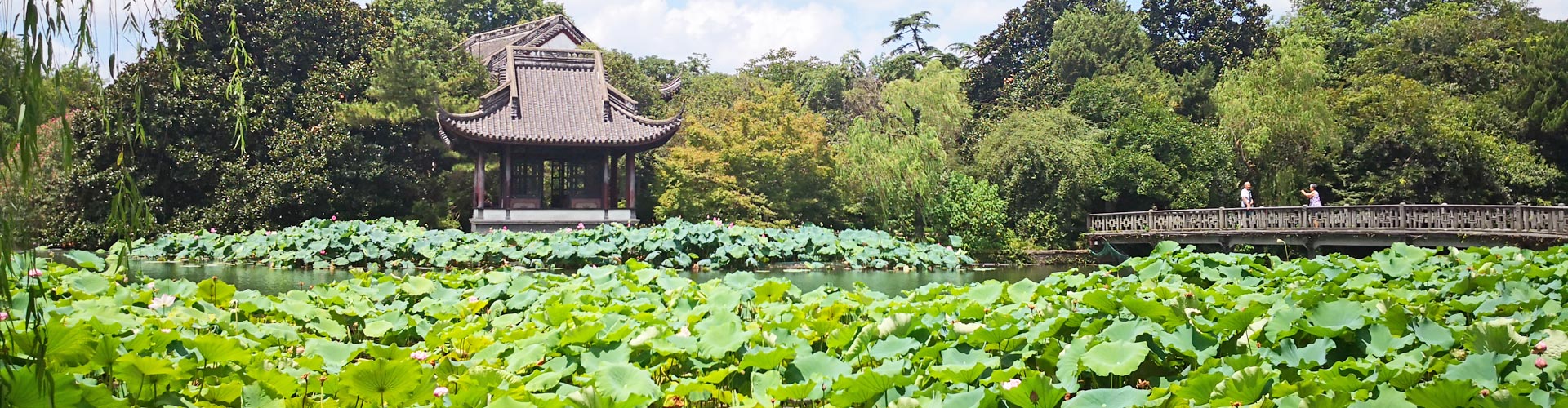 Beautiful West Lake at Hangzhou city