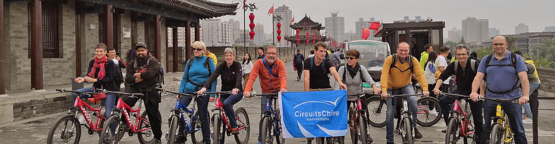 Guests at Xian Ancient City Wall