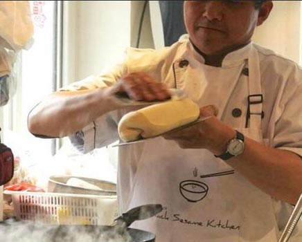 cooking at black sesame