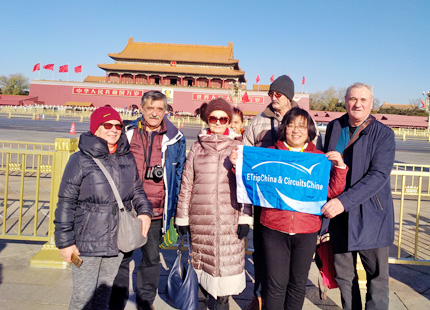 Memory shot with Tiananmen Square