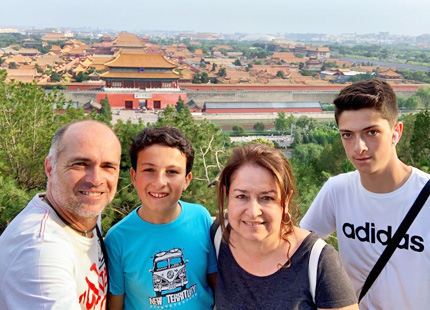 Panoramic view of Forbidden City