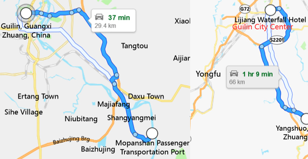 Car Rental for Guilin-Mopanshan Pier-yangshuo