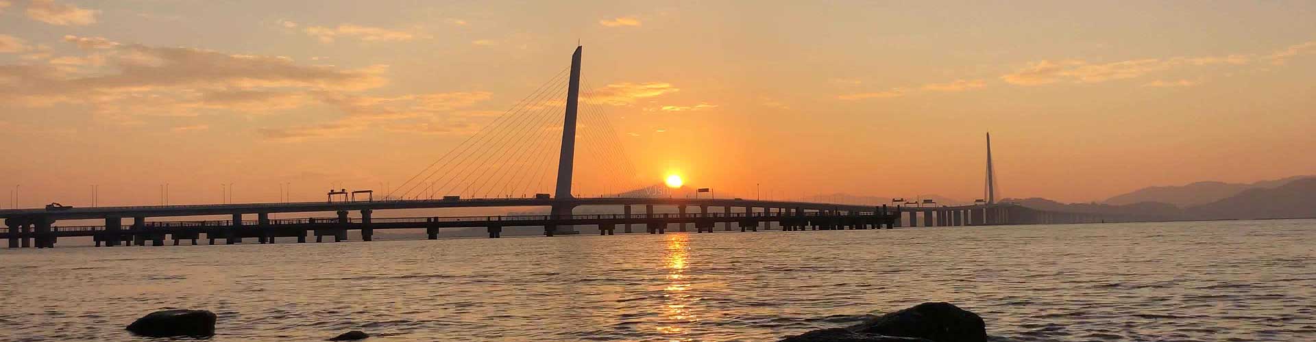 Sunrise at Shenzhen Bay