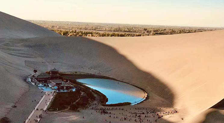 Moon Crescent Lake at Dunhuang