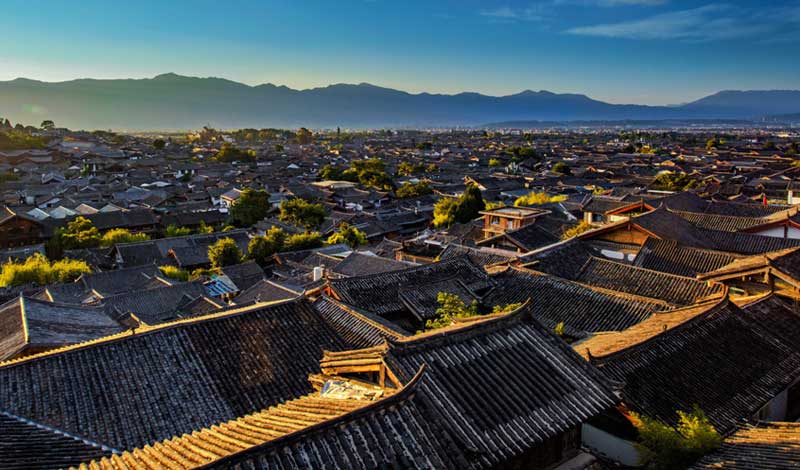 birdview of Lijiang