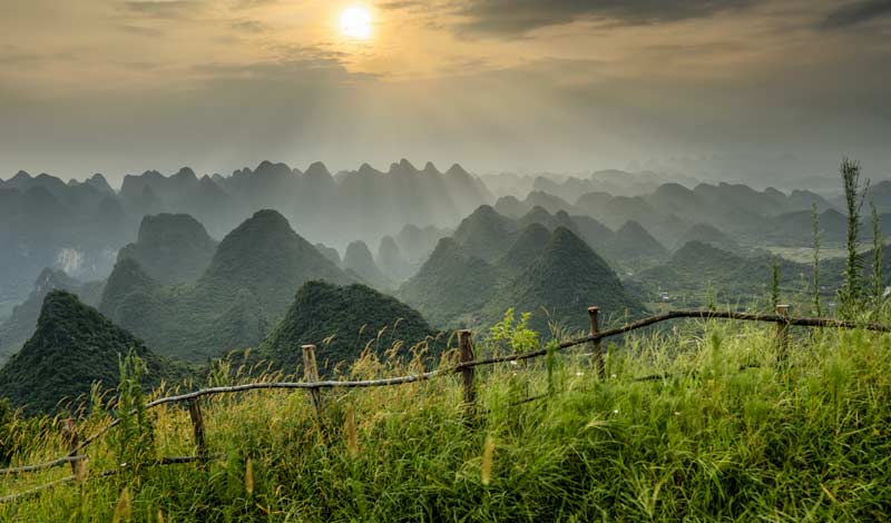 Guilin karst mountains