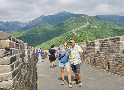 Our customer at Mutianyu Great Wall in 2023