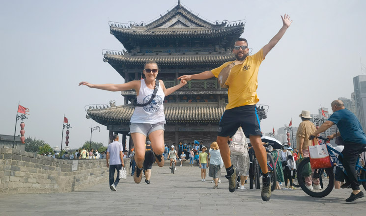 Customer at Xian City Wall