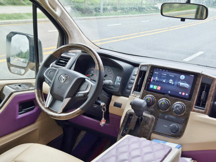 Driver's seat in the Toyota Granvia 