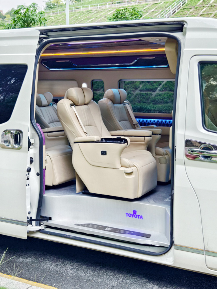 Third-row seats of the Toyota Granvia