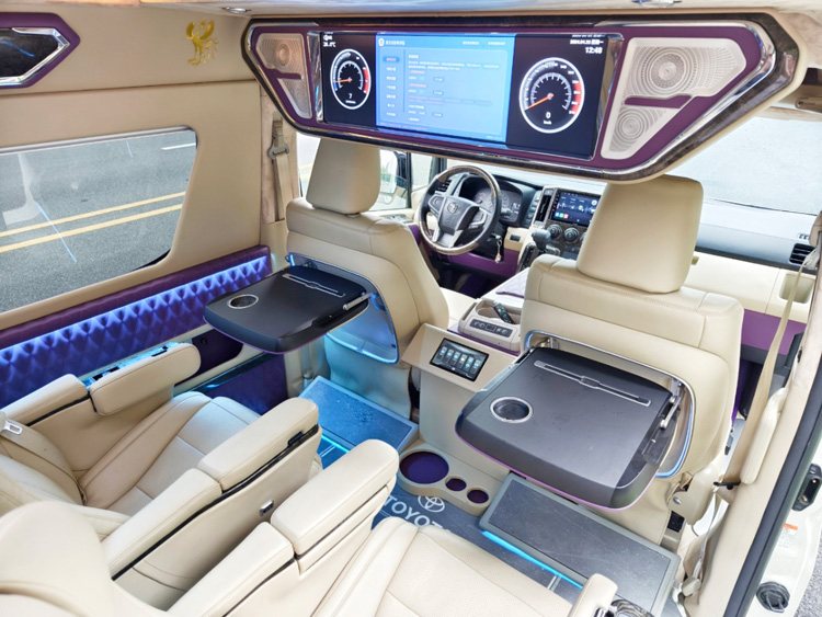 Second row of the Toyota Granvia